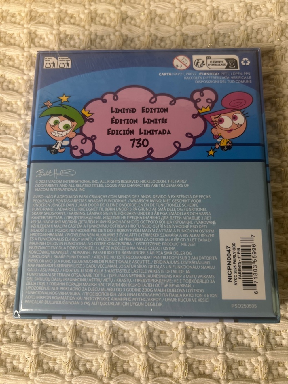 NWT Loungefly NYCC Limited Edition The Fairly OddParents Lenticular 3" Pin RARE - Picture 7 of 7